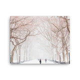 Snowing Winter At Central Park Canvas Galant Art