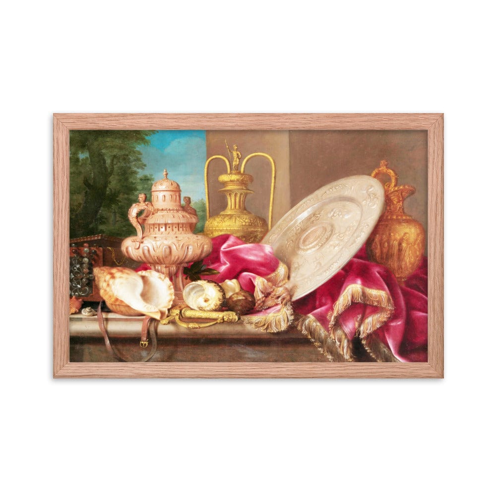 Still Life With Silver And Gold Plate Poster Galant Art