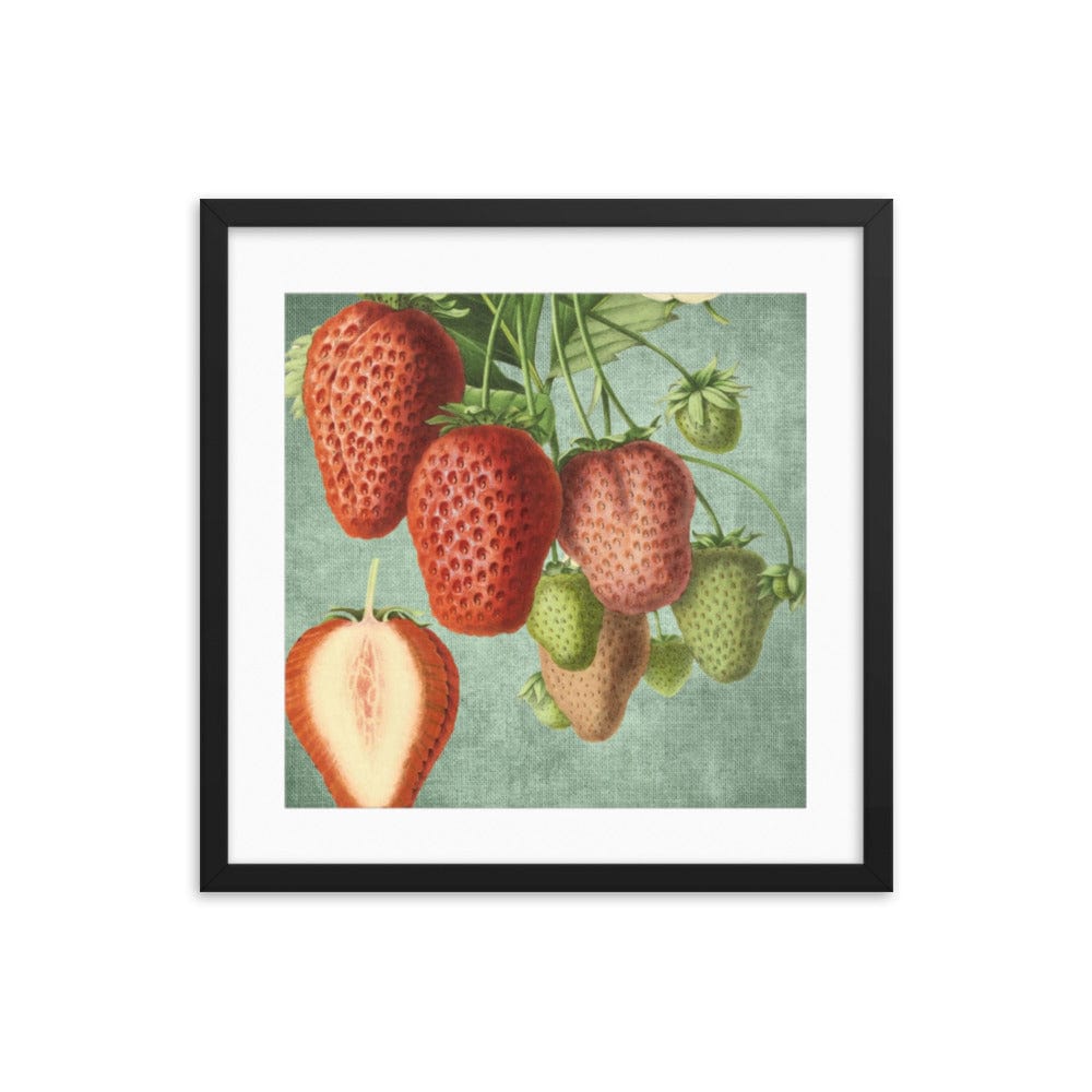 Strawberries Mixed Framed Galant Art