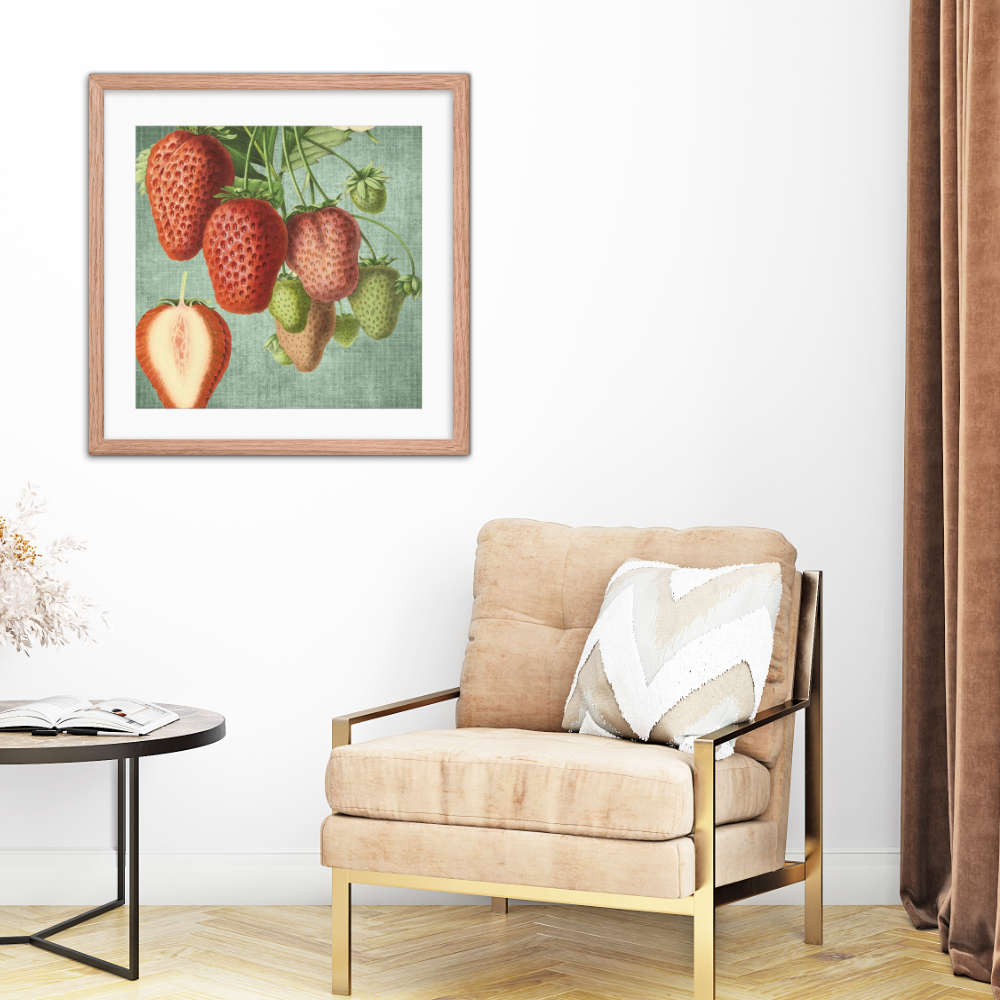 Strawberries Mixed Framed Galant Art