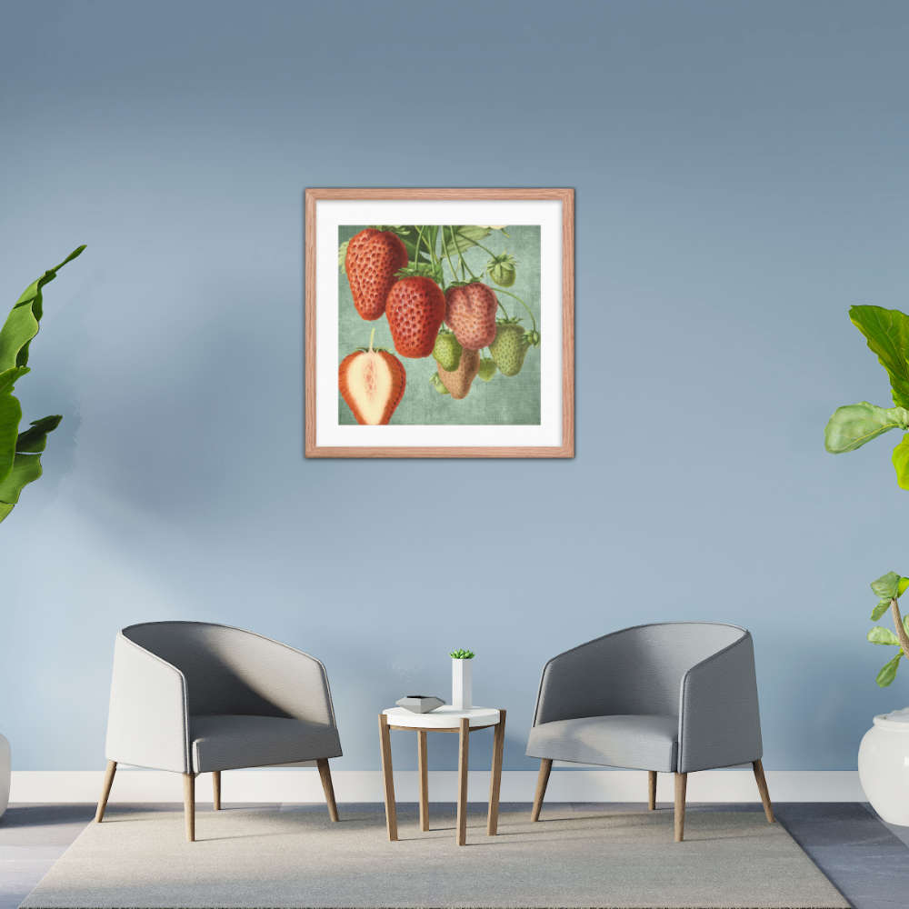 Strawberries Mixed Framed Galant Art