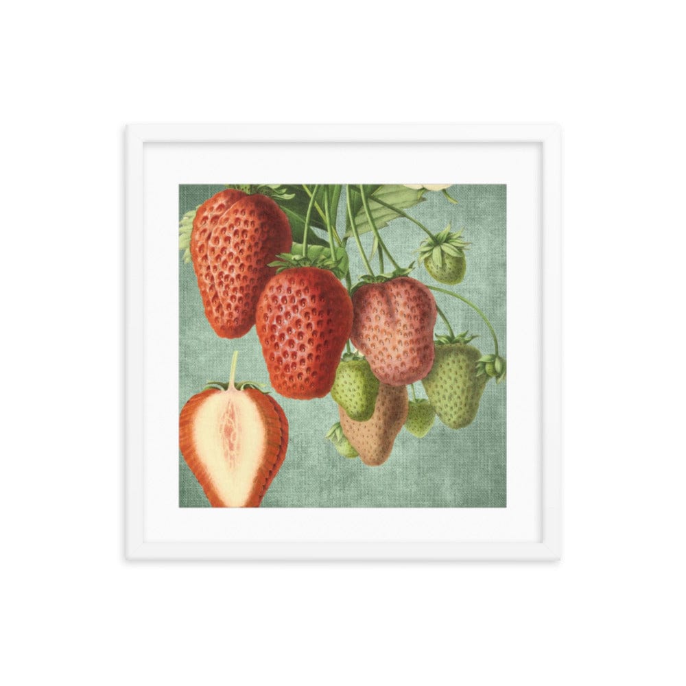 Strawberries Mixed Framed Galant Art