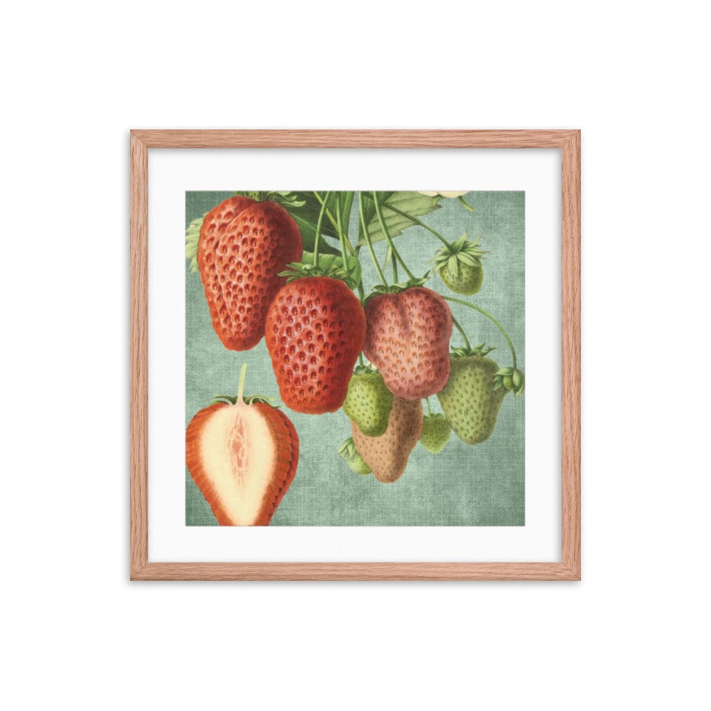 Strawberries Mixed Framed Galant Art