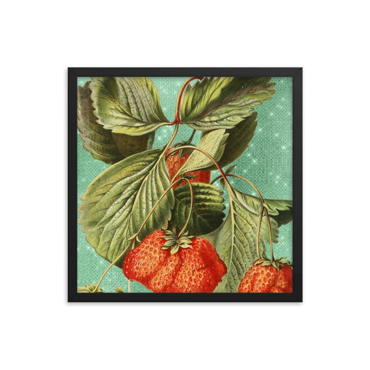 Strawberry Leaves Poster Galant Art