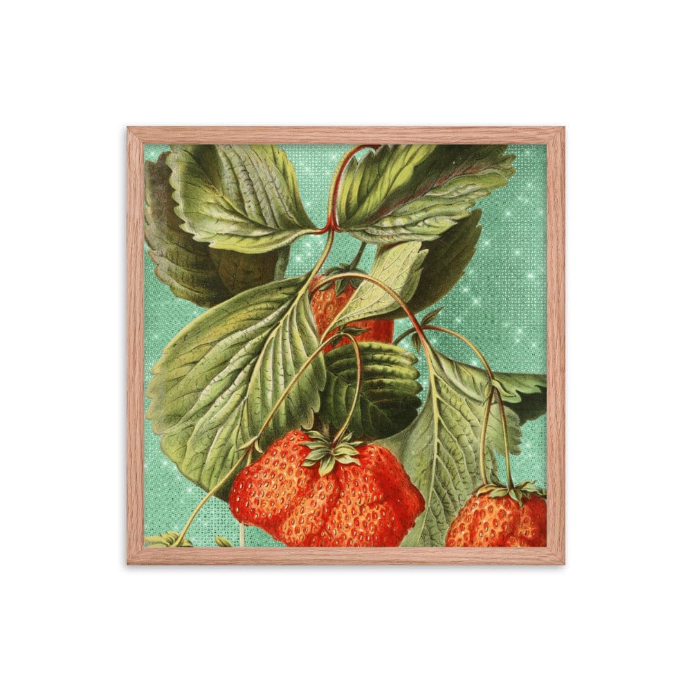 Strawberry Leaves Poster Galant Art