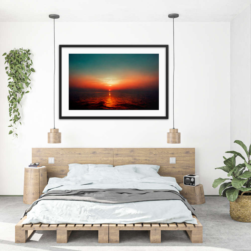 Sunrise at Black Sea framed Galant Art