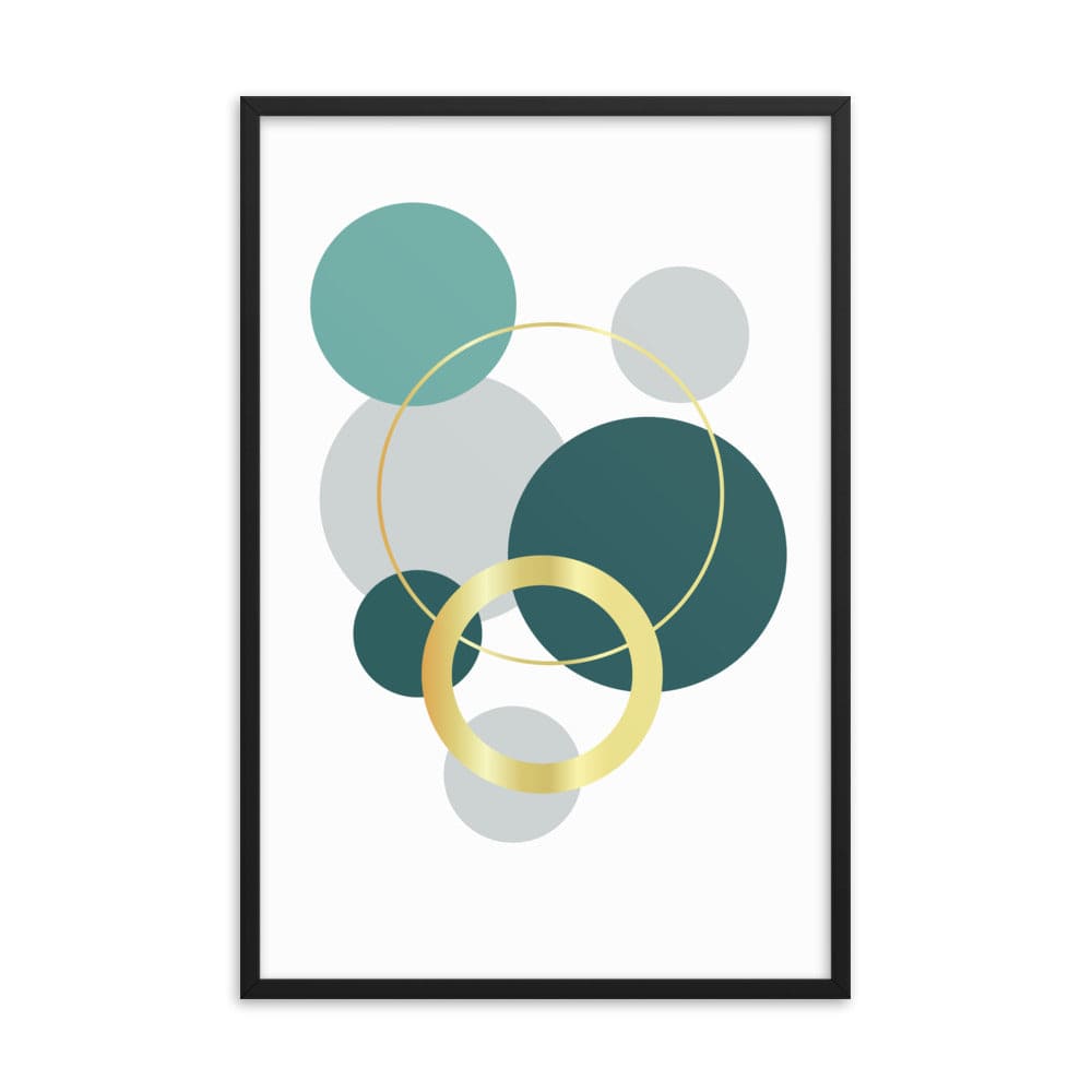 Suspended Circles Poster Galant Art