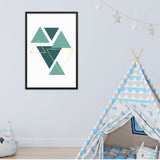 Suspended Triangles Poster Galant Art