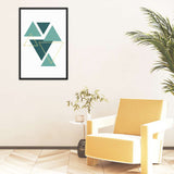 Suspended Triangles Poster Galant Art