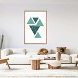 Suspended Triangles Poster Galant Art