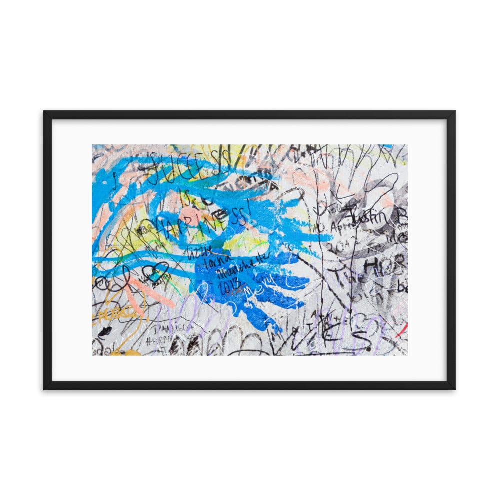 The Blue Hand Print Framed Galant Art