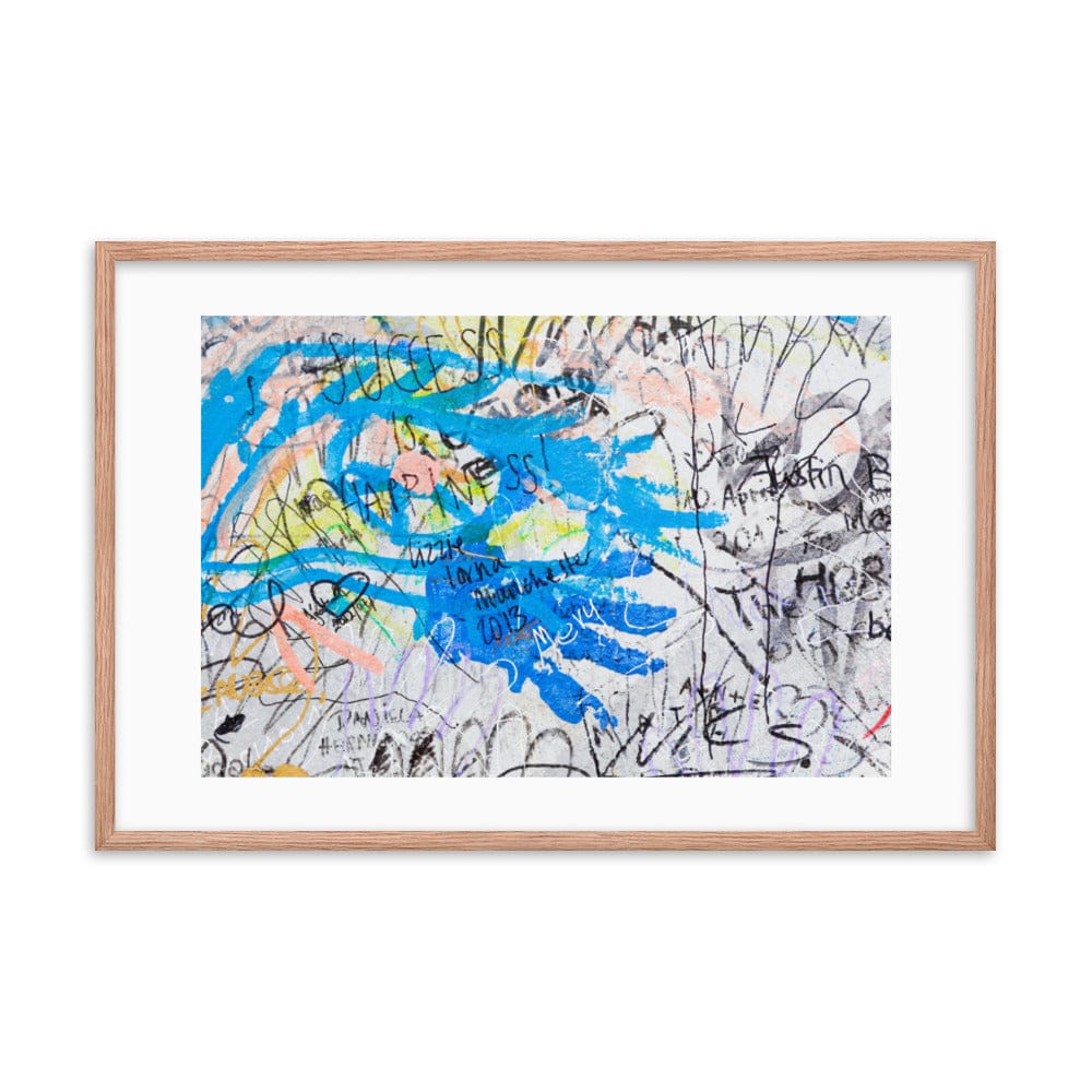 The Blue Hand Print Framed Galant Art