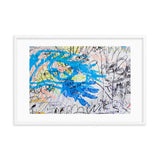 The Blue Hand Print Framed Galant Art