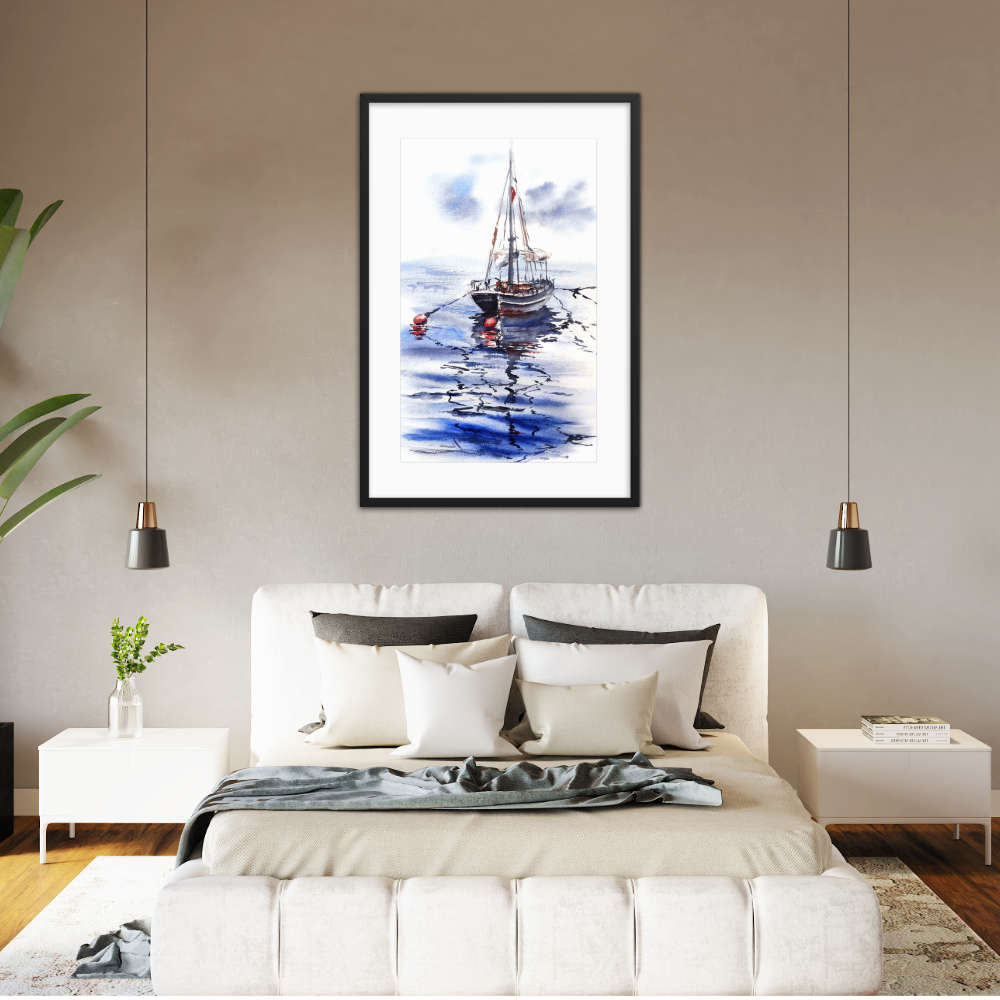 The Fisher Boat Framed Galant Art