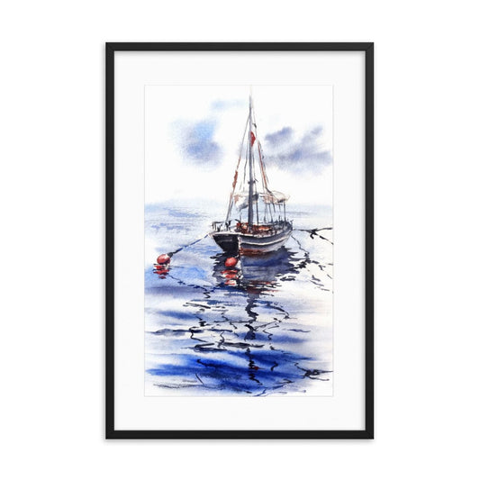 The Fisher Boat Framed Galant Art