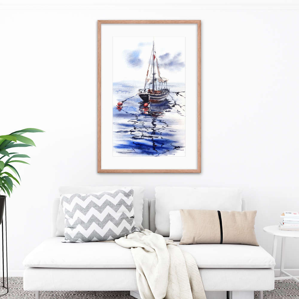 The Fisher Boat Framed Galant Art