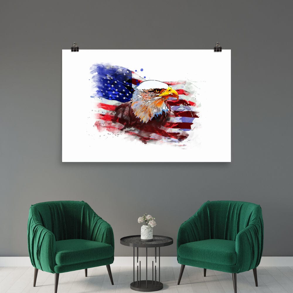 The US Eagle Flag Print Galant Art