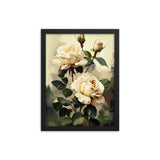 Vintage Beige Roses Oil Painting Poster Galant Art