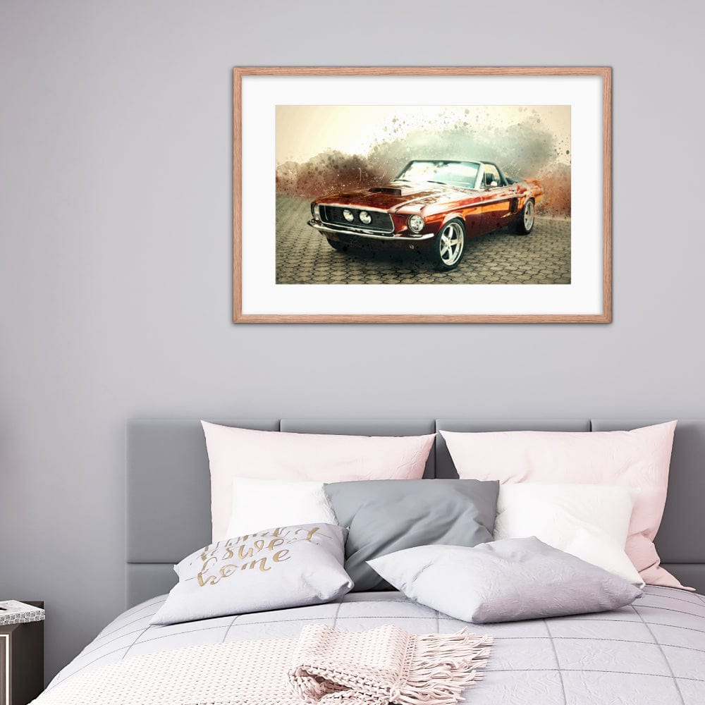 Vintage Fast Car Galant Art