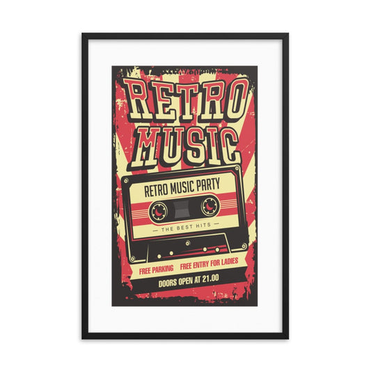 Vintage Retro Music Cassette Galant Art