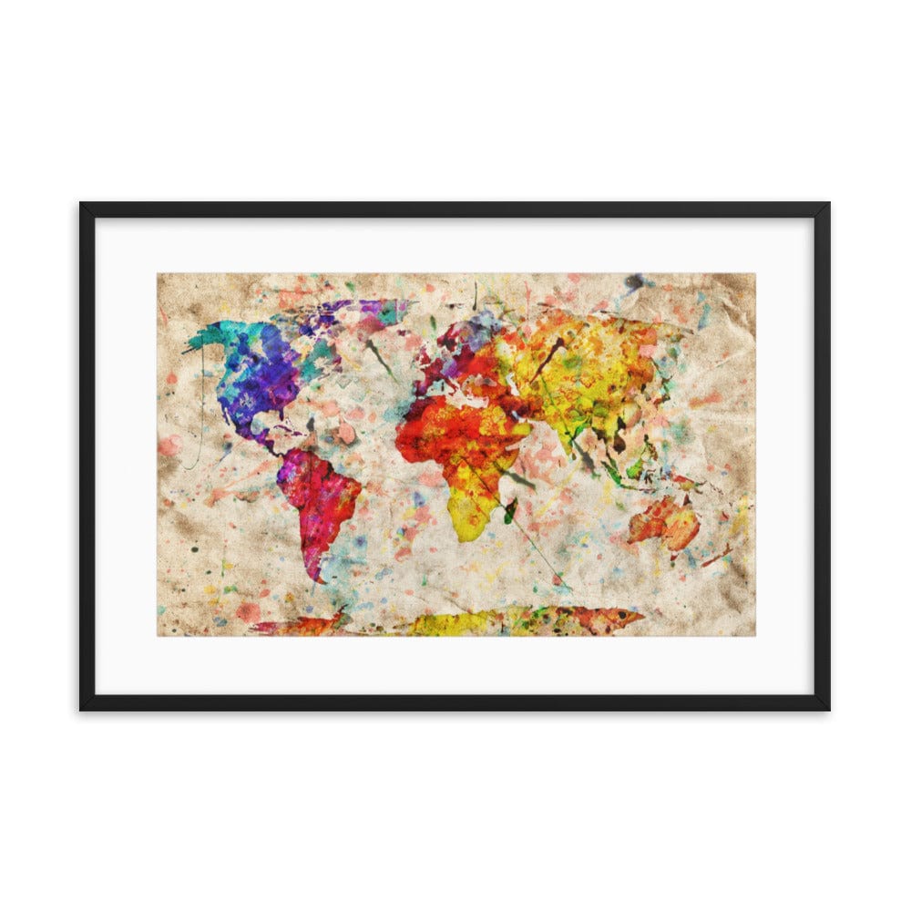 Vintage World Map Galant Art