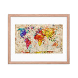 Vintage World Map Galant Art