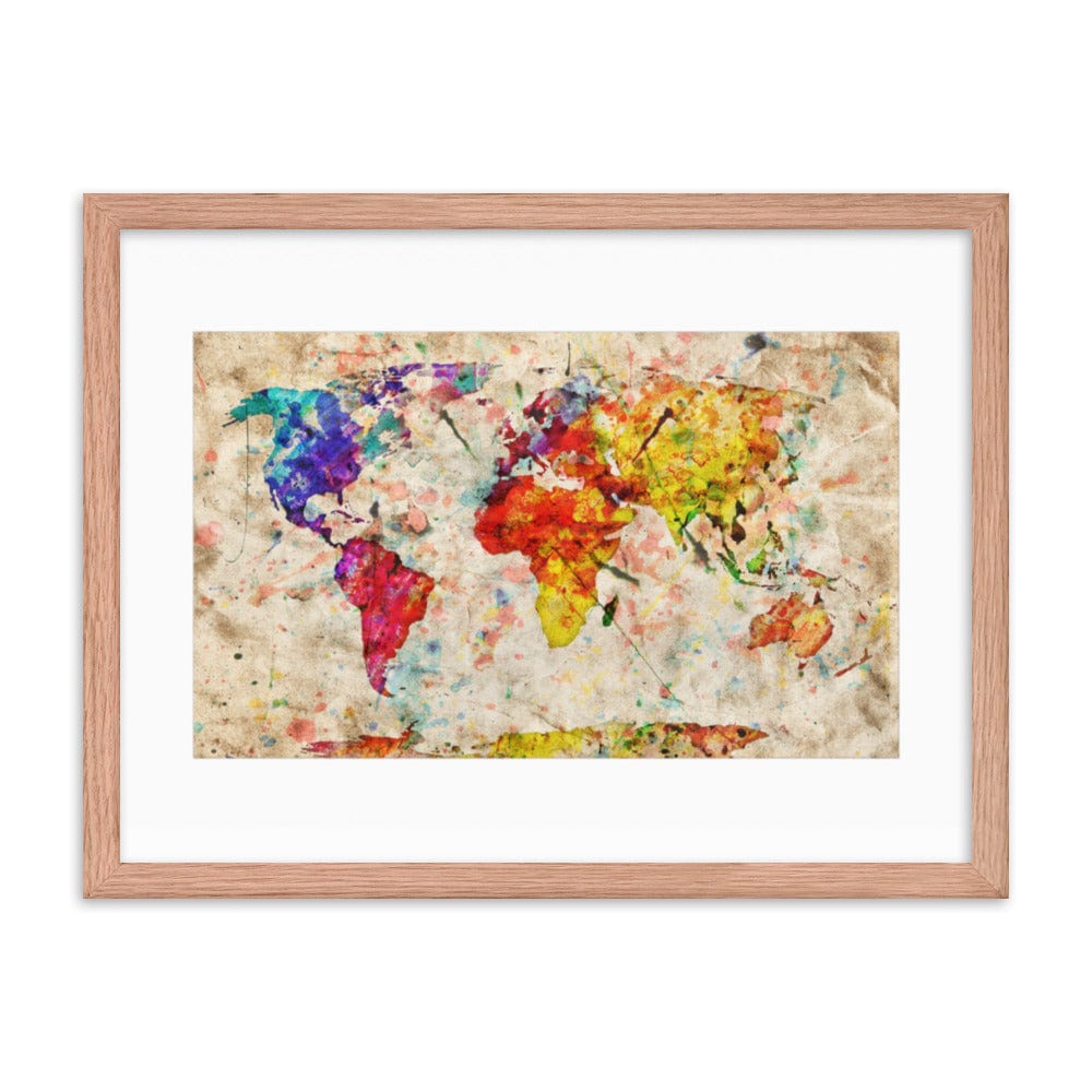 Vintage World Map Galant Art