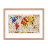 Vintage World Map Galant Art