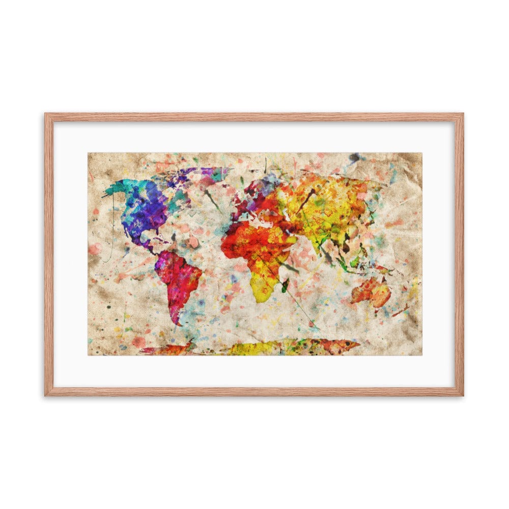 Vintage World Map Galant Art