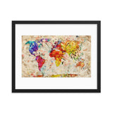 Vintage World Map Galant Art