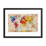 Vintage World Map Galant Art