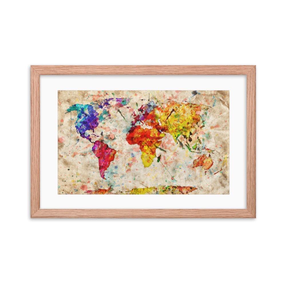 Vintage World Map Galant Art