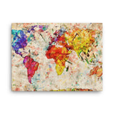 Vintage World Map Canvas Galant Art