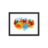 Watercolor Trees framed Galant Art