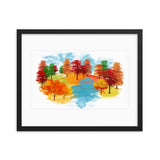 Watercolor Trees framed Galant Art