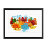 Watercolor Trees framed Galant Art