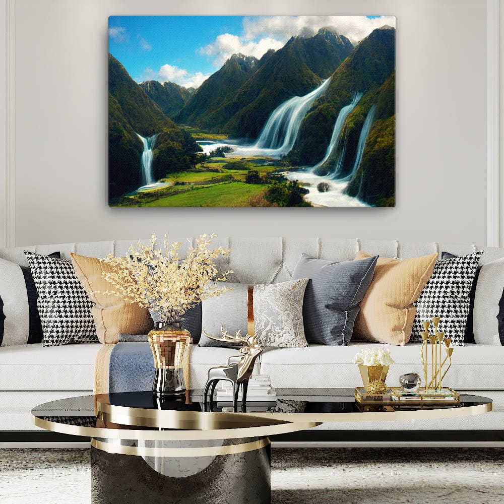 Waterfalls newzealand Galant Art